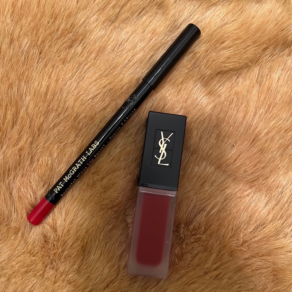 Pat McGrath PermaGel Ultra Lip Pencil & YSL Tatouage Couture Velvet Cream Bundle